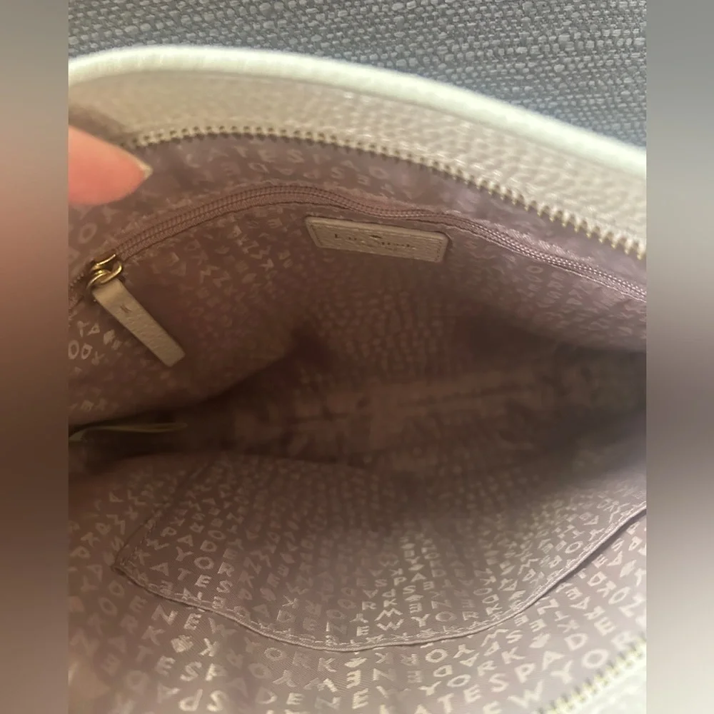 Kate Spade Cream / Blush Pink Crossbody Bag in Pebbled Leather HOST PICK